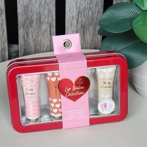Lip Balm Set - Warm Vanilla, Very Berry, Sweet Mint, Honey Almond